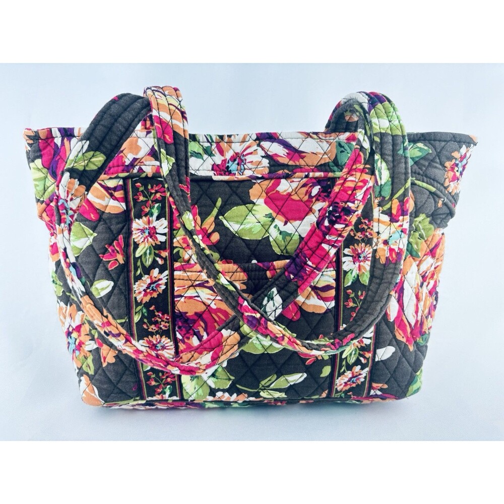 Vera Bradley Floral Tote Bag with Quilted Design